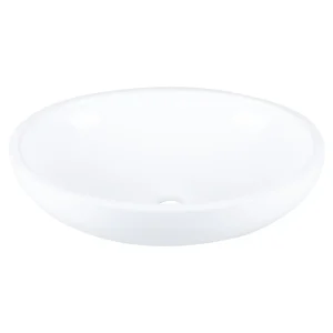 Differnz Dias Oval Ceramic Basin Gloss White 50cm