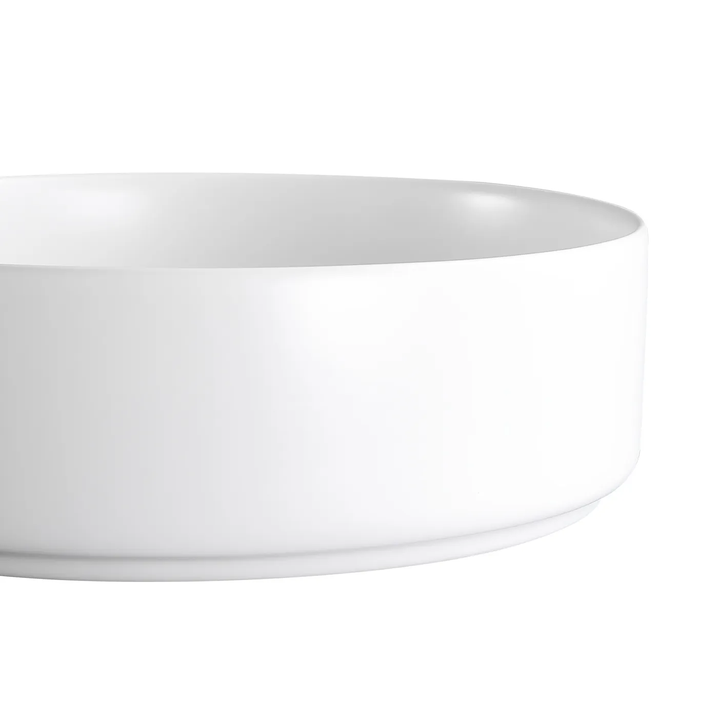 Sensea Studio Round Ceramic Basin Matt White 37cm - Image 3