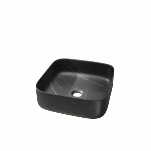 Aurlane Marble Look Square Black